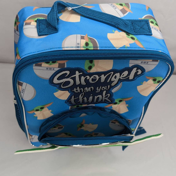New Star Wars Mandalorian Baby Yoda LUNCH KIT BOX BAG Insulated Dual Compartment - Picture 2 of 9